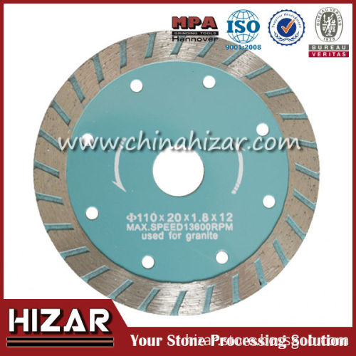 smooth fast turbo circular diamond saw blade for cutting tiles